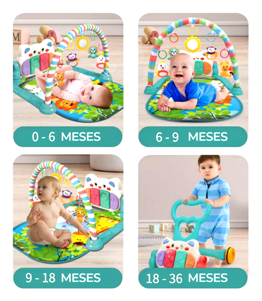GIMNASIO Y CAMINADOR PARA BEBÉ 2 EN 1