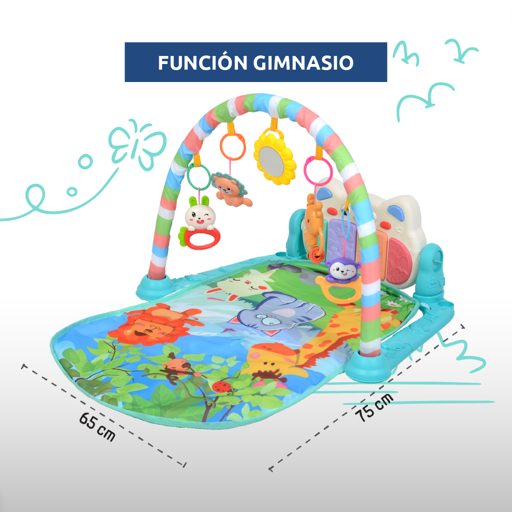GIMNASIO Y CAMINADOR PARA BEBÉ 2 EN 1