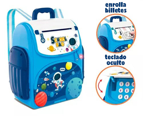 MOCHILA DE AHORRO INTELIGENTE PARA NIÑOS