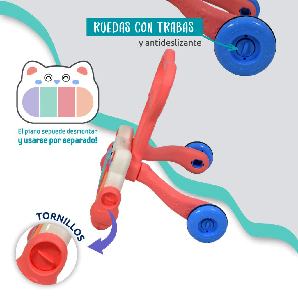 GIMNASIO Y CAMINADOR PARA BEBÉ 2 EN 1
